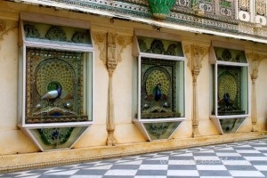 dentro city palace di Udaipur