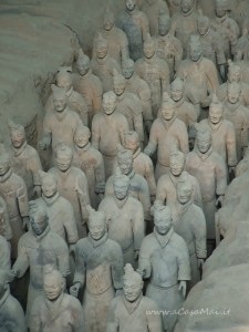 una fila dell'esercito di terracotta, Xi'an