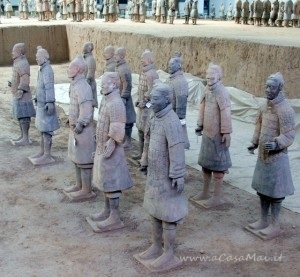 statue appena ricostruite dai resti, Xi'An