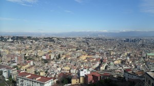 Città di Napoli, vista dall'alto