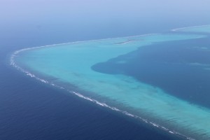 Dall'alto, Maldive