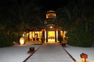 Hall da fuori dell'Angsana Velavaru, Maldive