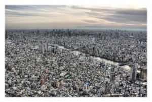Vista dal Tokyo Sky Tree 1, Tokyo, Giappone