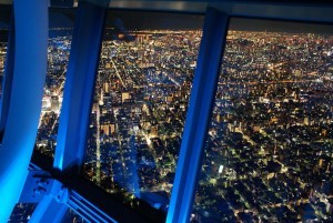 Vista dal Tokyo Sky Tree di notte 1, Tokyo, Giappone