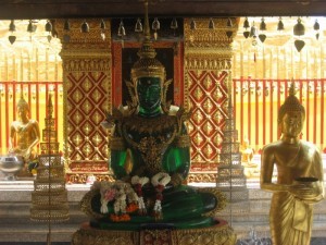 Emerald Buddha al Wat Phrathat Doi Suthep, Chiang Mai, Thailandia