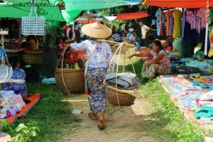Mercato locale vicino al lago Inle 3, Myanmar