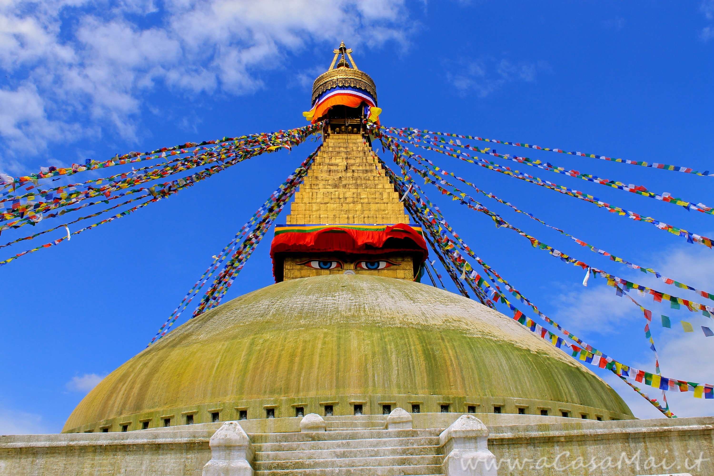 Boudhanath Stupa a Kathmandu, tempio buddhista in Nepal