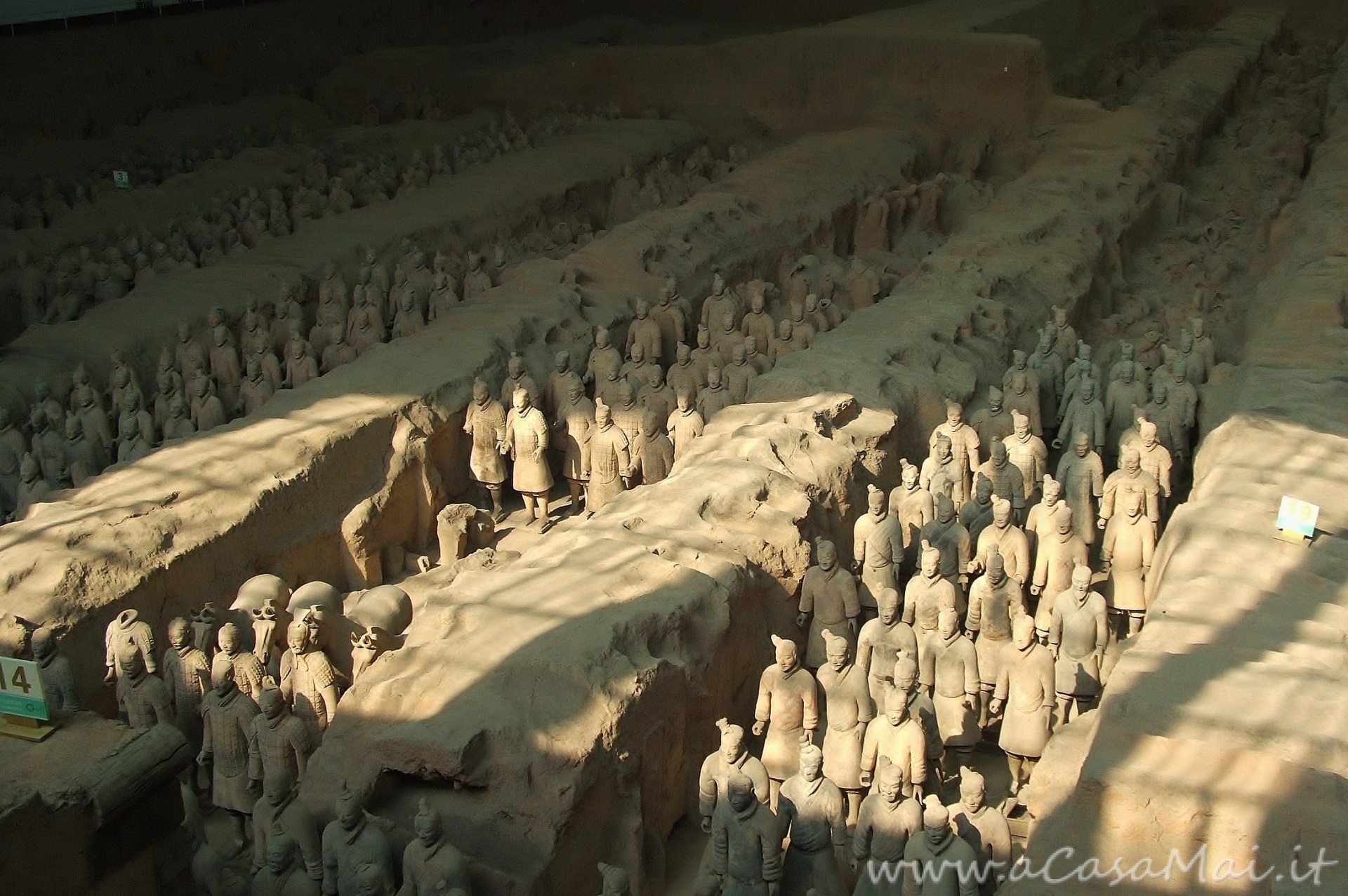 Un esercito fedele da millenni… l’esercito di terracotta! vista dal "balcone" sull'esercito di terracotta, Xi'An