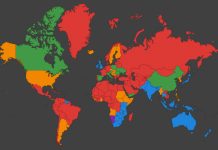 Mappa interattiva paesi con guida a sinistra e/o destra!