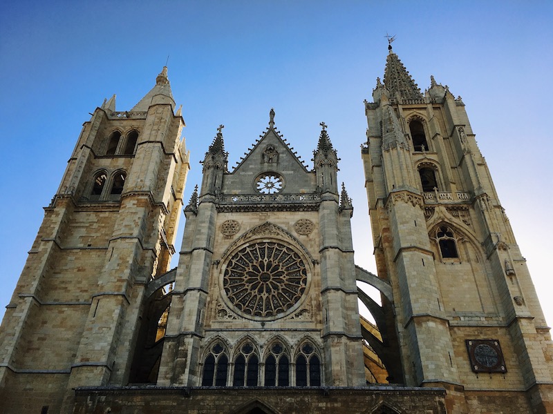 La Cattedrale di Leon, Tappa sul Cammino di Santiago