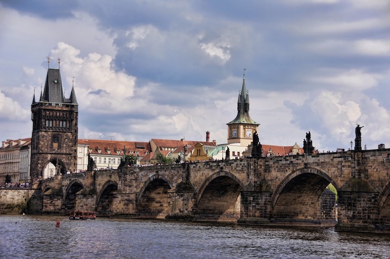 Il Ponte Carlo di Praga di giorno