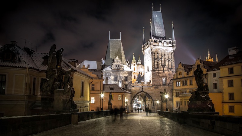 Le torri del Ponte Carlo di Praga