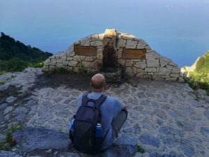 la fontana di Praiano sul Sentiero degli Dei