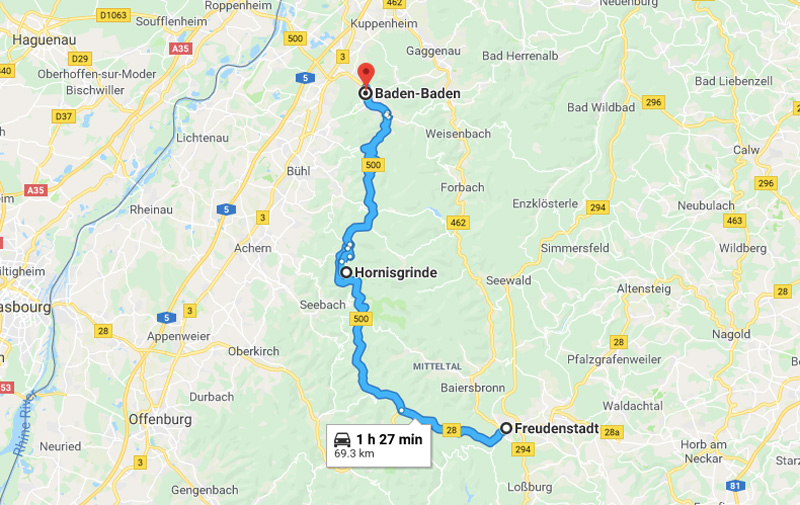 Roadtrip Europa Route B500 Germania