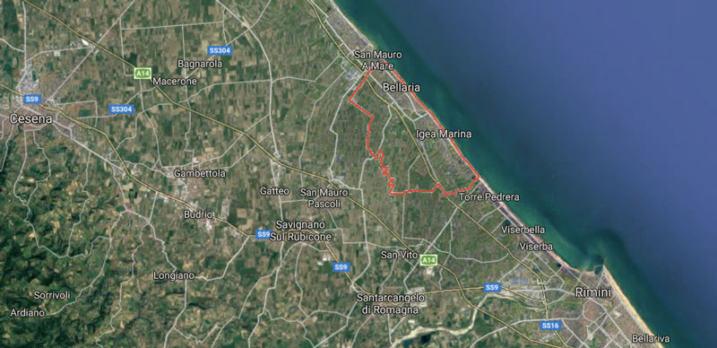 Bellaria Mappa