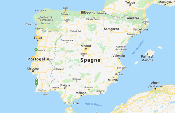Mappa Della Spagna